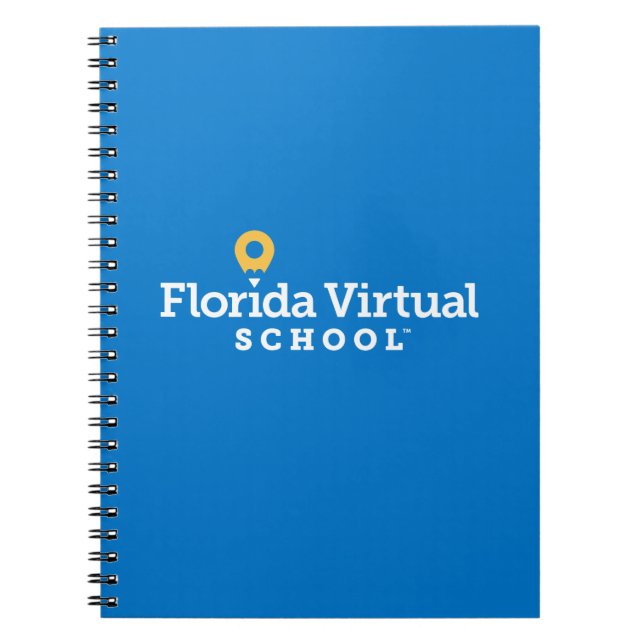 Florida Virtual School, Teal Spiral Notebook (Front)