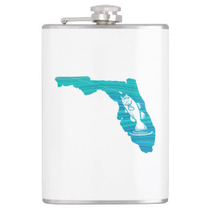 Florida Wave Fishing Hip Flask