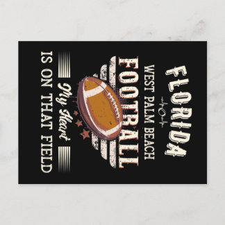 Florida West Palm Beach American Football Postcard