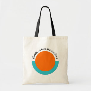 Florida...Where the Sun Lives Vacation Tote Bag