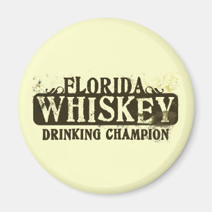 Florida Whiskey Drinking Champion Magnet