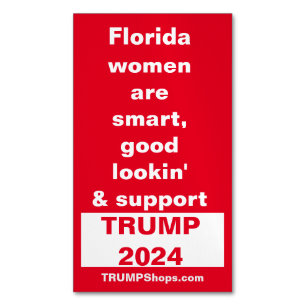 Florida Women Support TRUMP pk of 25 Magnetic Business Card