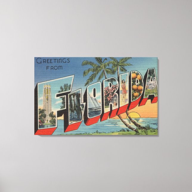 FloridaLarge Letter ScenesFlorida Canvas Print (Front)