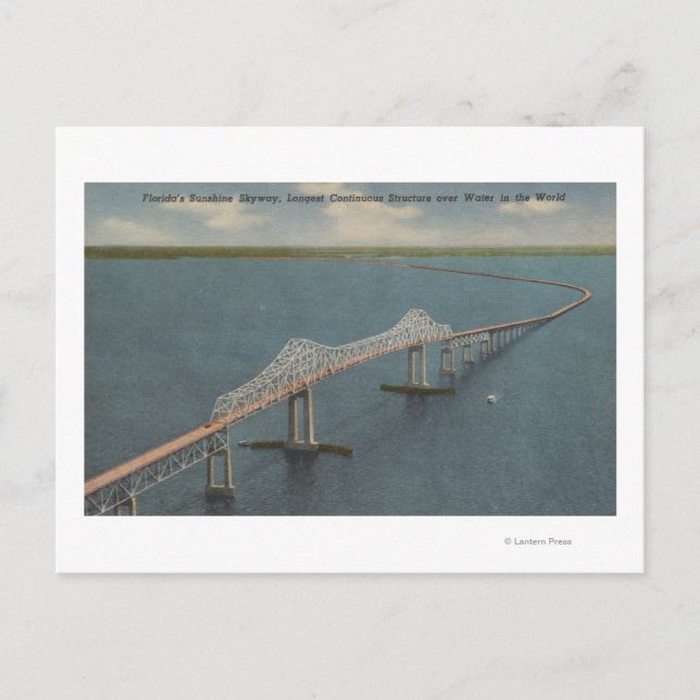 Florida's Sunshine Skyway BridgeFlorida Postcard (Front)
