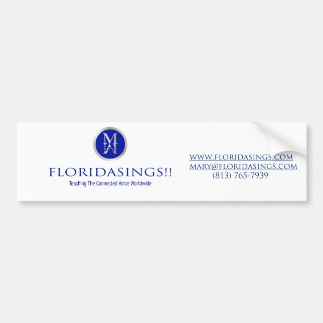 floridasing bumpersticker bumper sticker (Front)