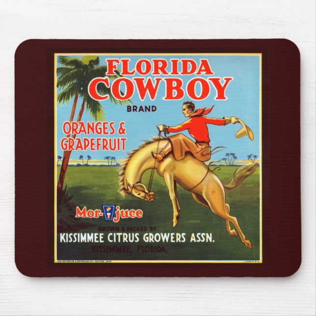 Floriday Cowboy Mouse Mat (Front)