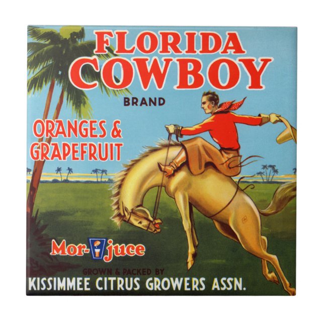 Floriday Cowboy Tile (Front)