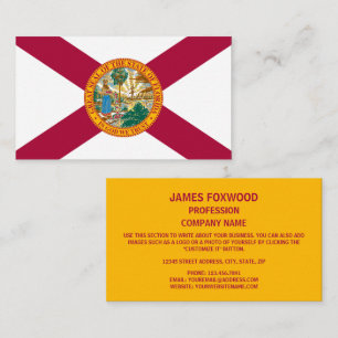 Floridian Flag, Flag of Florida Business Card