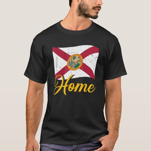 Floridian  Florida Native Home State Home T-Shirt (Front)
