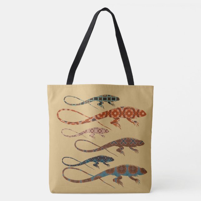 Florillas Lizard Tote Bag (Front)