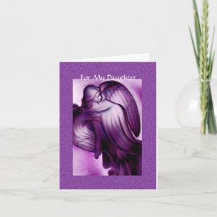 Florillas Purple Daughter - Angel Holiday Card