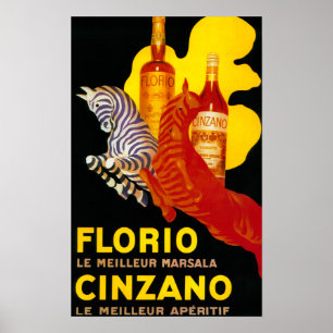 Florio Cinzano Vintage PosterEurope Poster