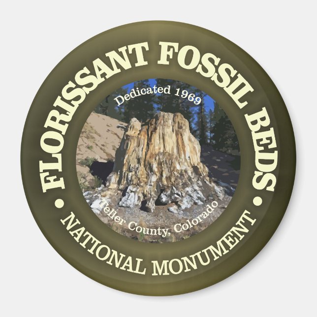 Florissant Fossil Beds (NM) Magnet (Front)