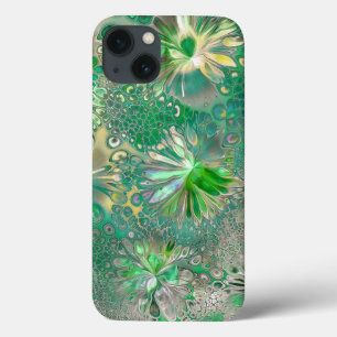 Florist Botanical Green Flowers iPhone 13 Case