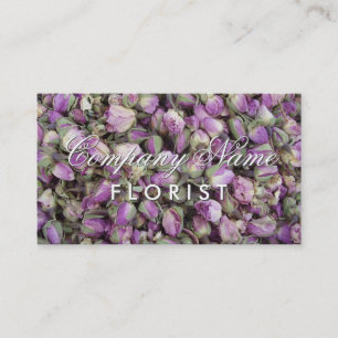 Florist business card template   flower buds photo