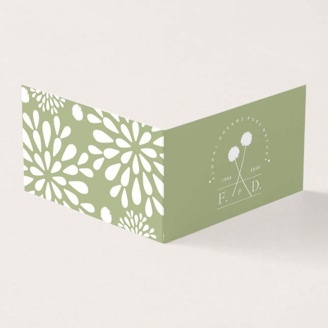 Florist Business Minimalist Card (Outside)