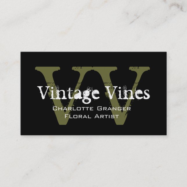 Florist Customisable Business Card (Front)