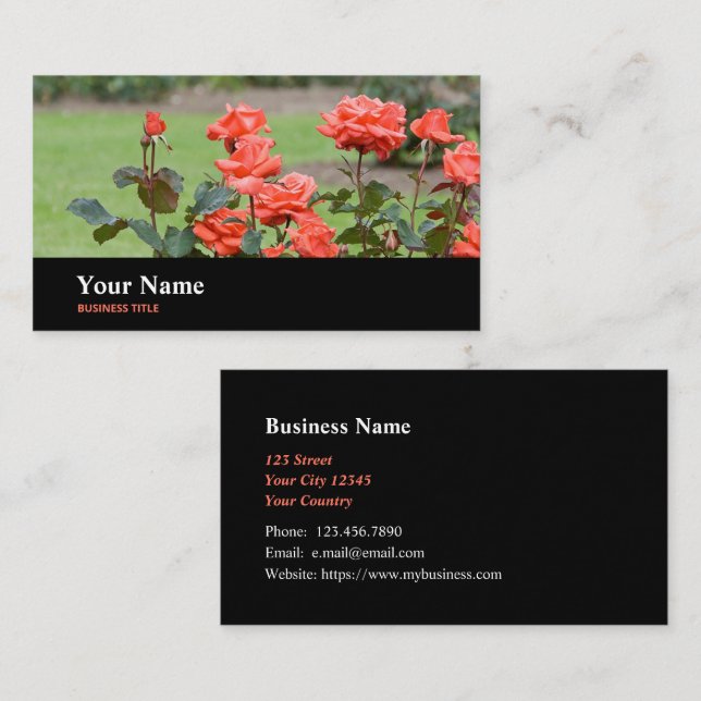 Florist Floral Artist Wedding Decorator Business Card (Front/Back)