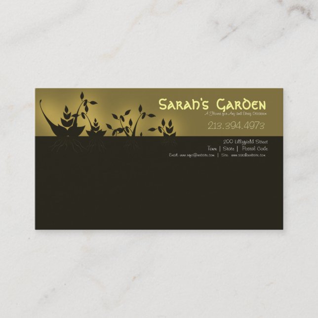 Florist/Flower Business/Shop Business Card (Front)