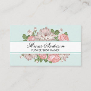 Florist Flower Frame Banner Business Card