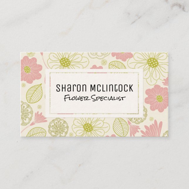 Florist | Flower Shop Business Card (Front)