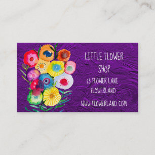 Florist Flower Shop modern simple business Card