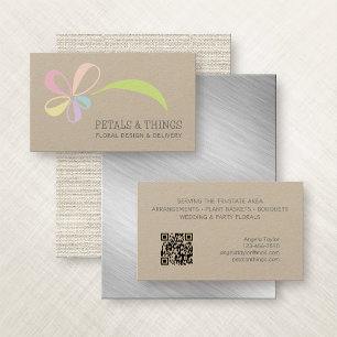 Florist Flowers Bouquet Business Card