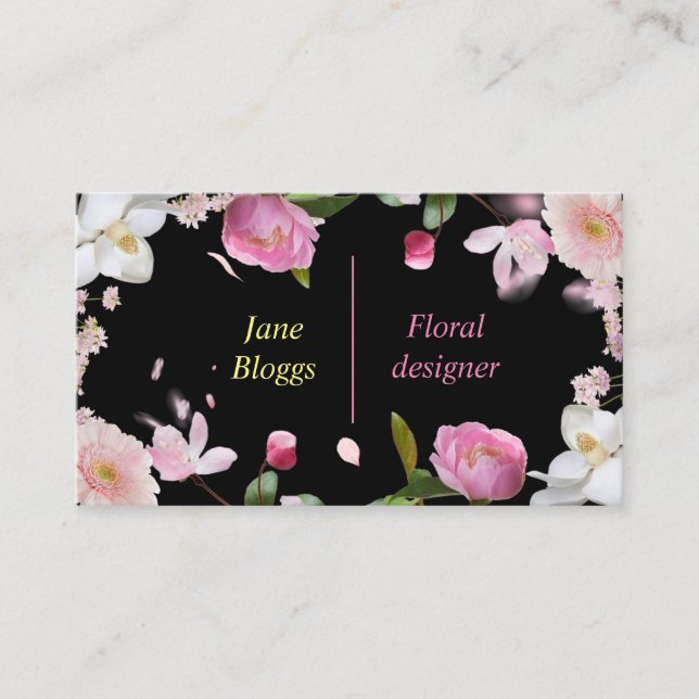Florist flowers Floral business Business Card (Front)
