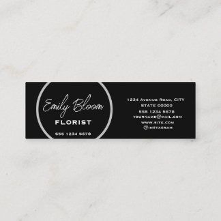 Florist, Flowers Mini Business Card