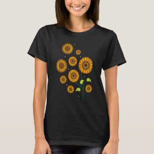 Florist Hippie Flower Gardener Vintage Yellow Sunf T-Shirt