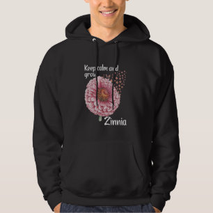 Florist Keep Calm Floral Gardener Zinnia Hoodie