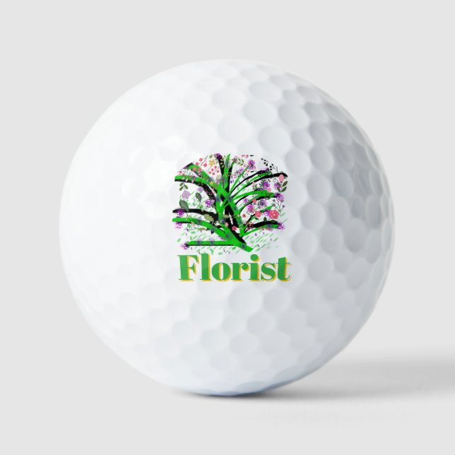Florist Logo  Golf Balls (Front)