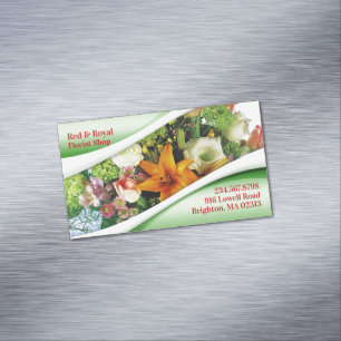 Florist Magnetic Business Card