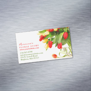 Florist Magnetic Business Card
