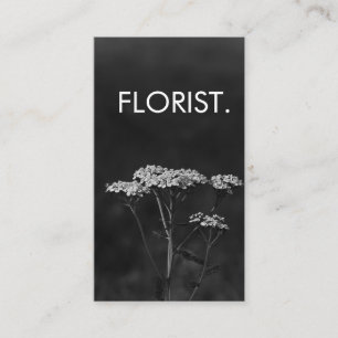 Florist Photo Business Card Elegant