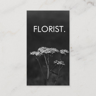 Florist Photo Business Card Elegant