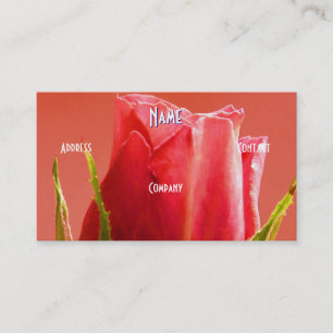 Florist - Pink Rose Business Card