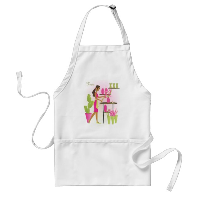 Florist-Pink Standard Apron (Front)