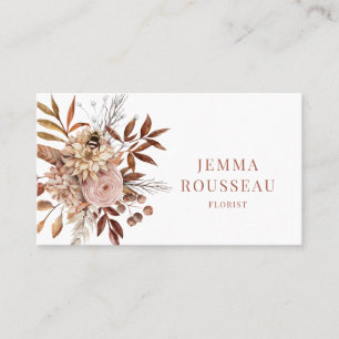 Florist Rustic Floral Business Card