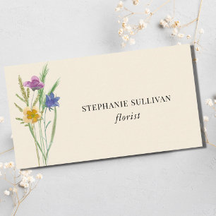 Florist Wildflower Business Card