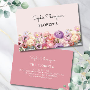 Florist's floral business card