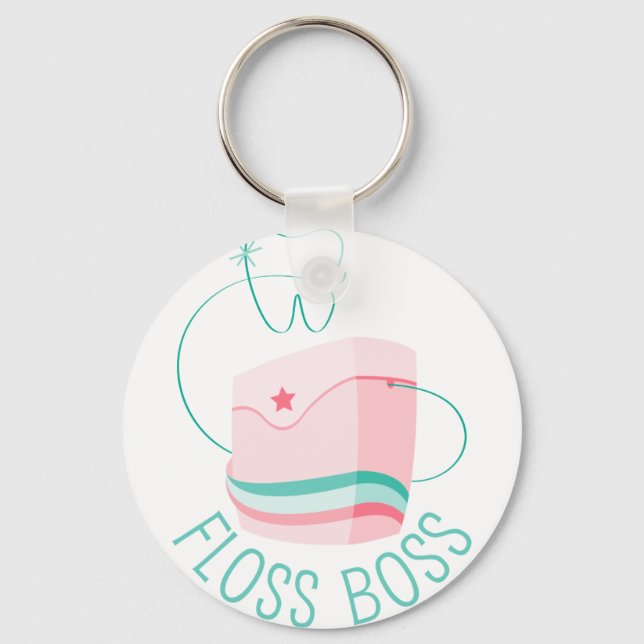 Floss Boss Key Ring (Front)