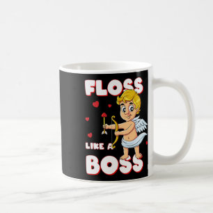 Floss Like A Boss Cupid Valentines Day Boys Girls Coffee Mug
