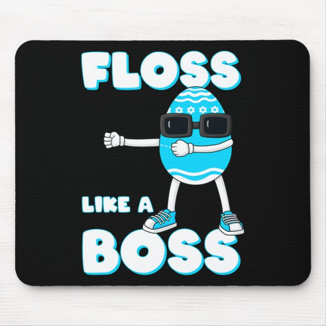 Floss Like A Boss Easter Egg Flossing Boys Girls K Mouse Mat (Front)