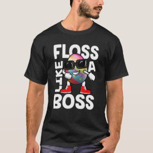 Floss Like A Boss Flossing Egg Sunglasses Happy Ea T-Shirt
