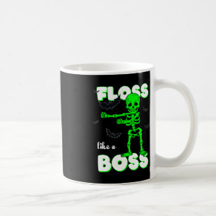 Floss Like A Boss Skeleton Halloween Boys Girls Ki Coffee Mug