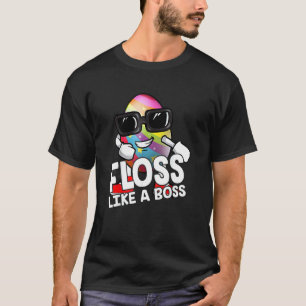 Floss Like A Boss Sunglasses Egg Flossing Easter B T-Shirt