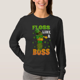 Floss Like A Boss Swag Funny Pineapple Shamrocks P T-Shirt