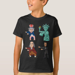 Floss Like A Boss Uncle Sam Ben Franklin Liberty 4 T-Shirt
