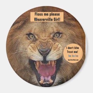 Floss me please Weaverville Girl! Magnet